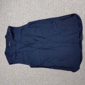 Kate Spade Saturday Silk-blend sleeveless top, 2, Blue